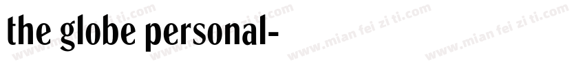 the globe personal字体转换